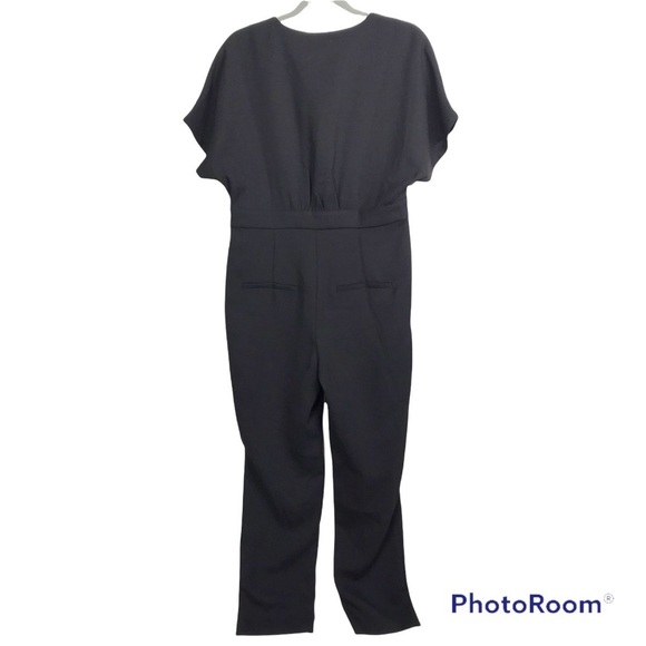 See U Soon solid black zip up front jumpsuit size S nwOt - Picture 2 of 6